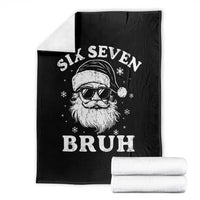 67 Christmas Six Seven Bruh Throw Blanket Funny Santa 6 7 Meme - Wonder Print Shop