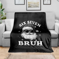 67 Christmas Six Seven Bruh Throw Blanket Funny Santa 6 7 Meme - Wonder Print Shop