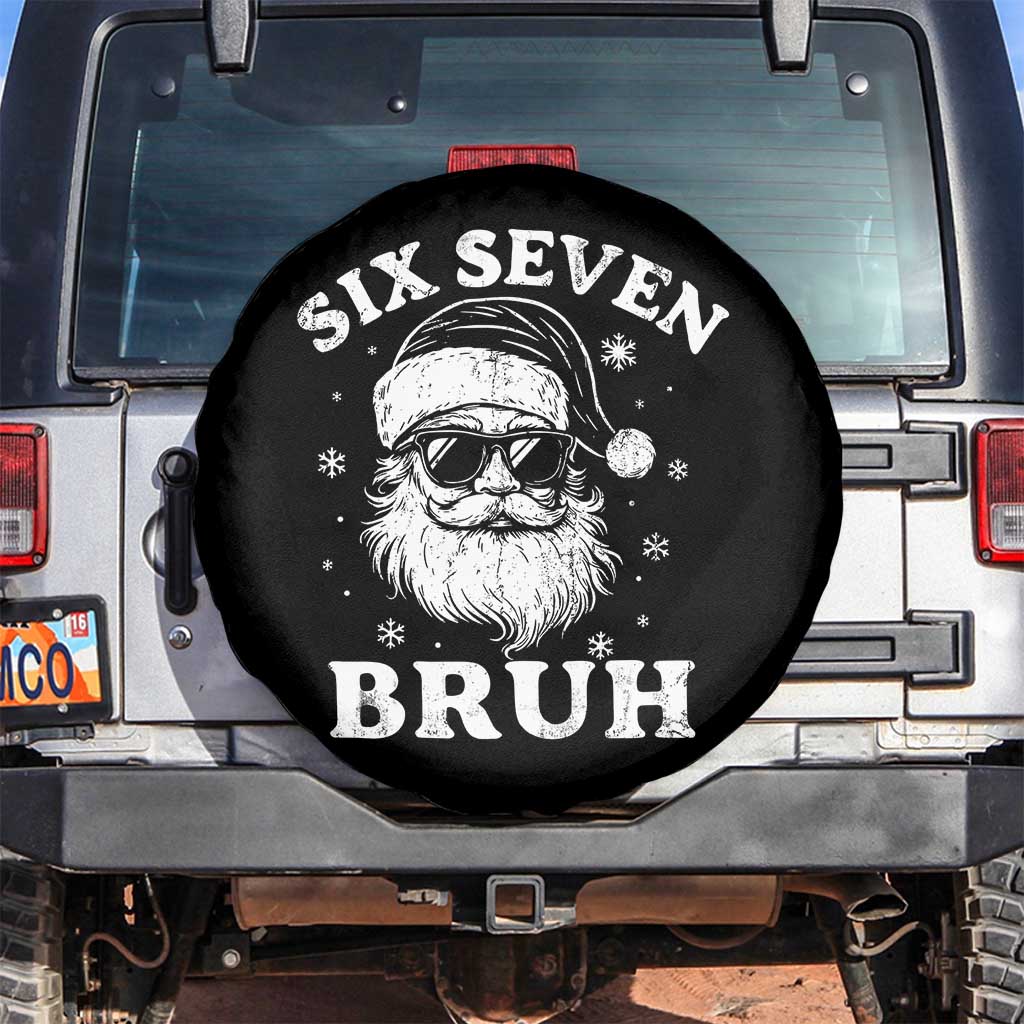 67 Christmas Six Seven Bruh Spare Tire Cover Funny Santa 6 7 Meme - Wonder Print Shop