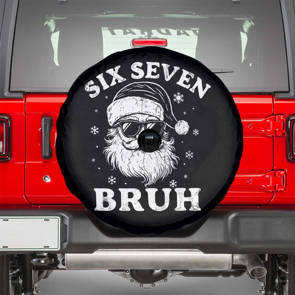 67 Christmas Six Seven Bruh Spare Tire Cover Funny Santa 6 7 Meme - Wonder Print Shop