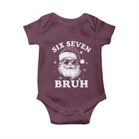 67 Christmas Six Seven Bruh Baby Onesie Funny Santa 6 7 Meme - Wonder Print Shop
