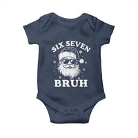 67 Christmas Six Seven Bruh Baby Onesie Funny Santa 6 7 Meme - Wonder Print Shop