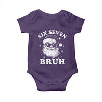 67 Christmas Six Seven Bruh Baby Onesie Funny Santa 6 7 Meme - Wonder Print Shop