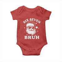 67 Christmas Six Seven Bruh Baby Onesie Funny Santa 6 7 Meme - Wonder Print Shop