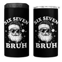 67 Christmas Six Seven Bruh 4 in 1 Can Cooler Tumbler Funny Santa 6 7 Meme - Wonder Print Shop