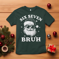 67 Christmas Six Seven Bruh T Shirt Funny Santa 6 7 Meme - Wonder Print Shop