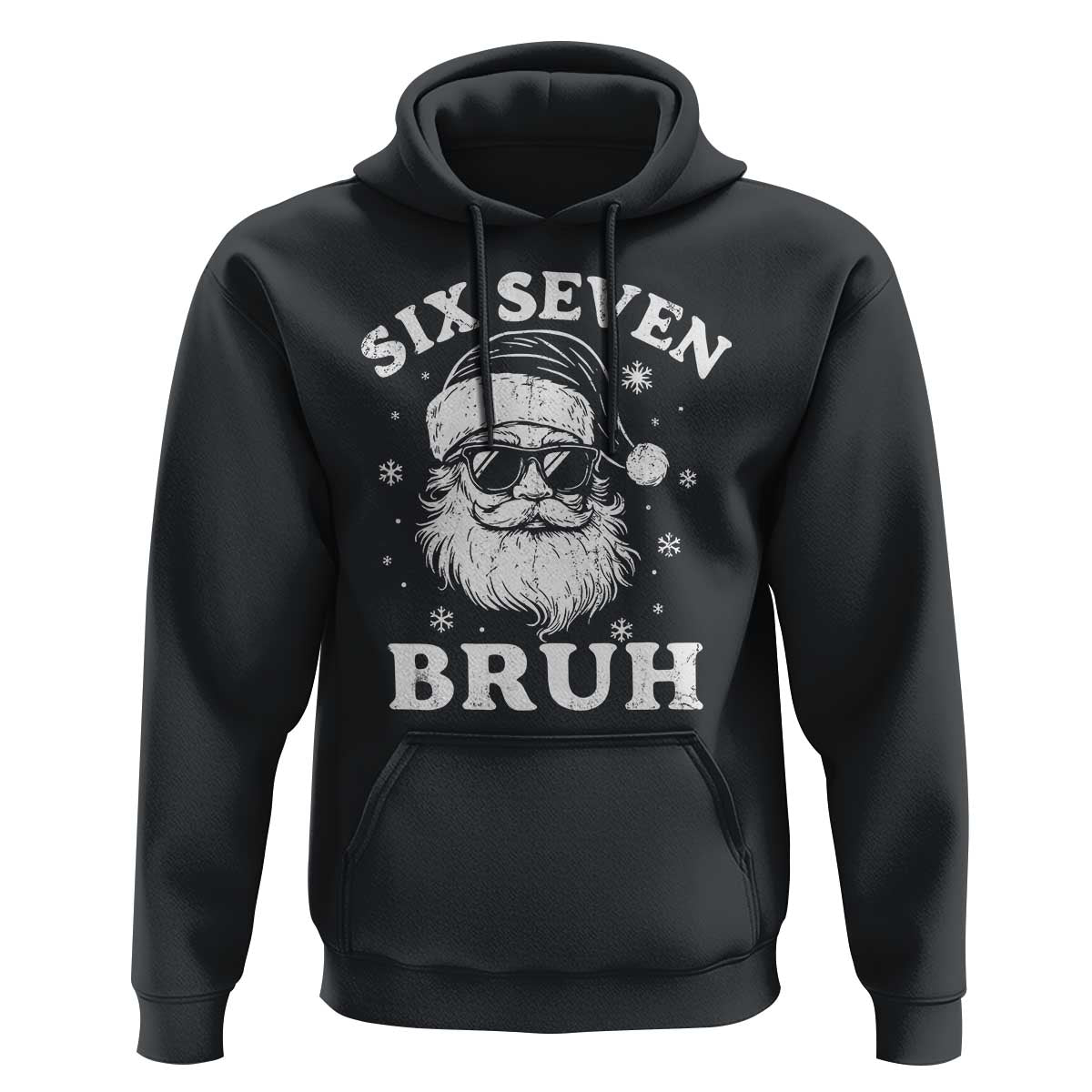 67 Christmas Six Seven Bruh Hoodie Funny Santa 6 7 Meme - Wonder Print Shop