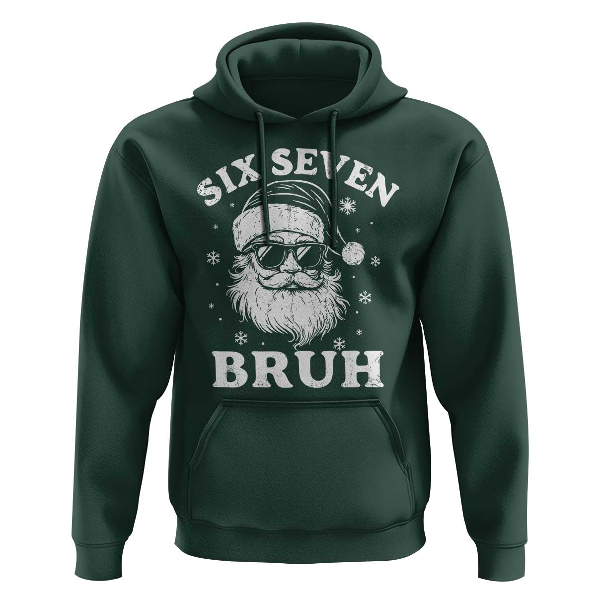 67 Christmas Six Seven Bruh Hoodie Funny Santa 6 7 Meme - Wonder Print Shop