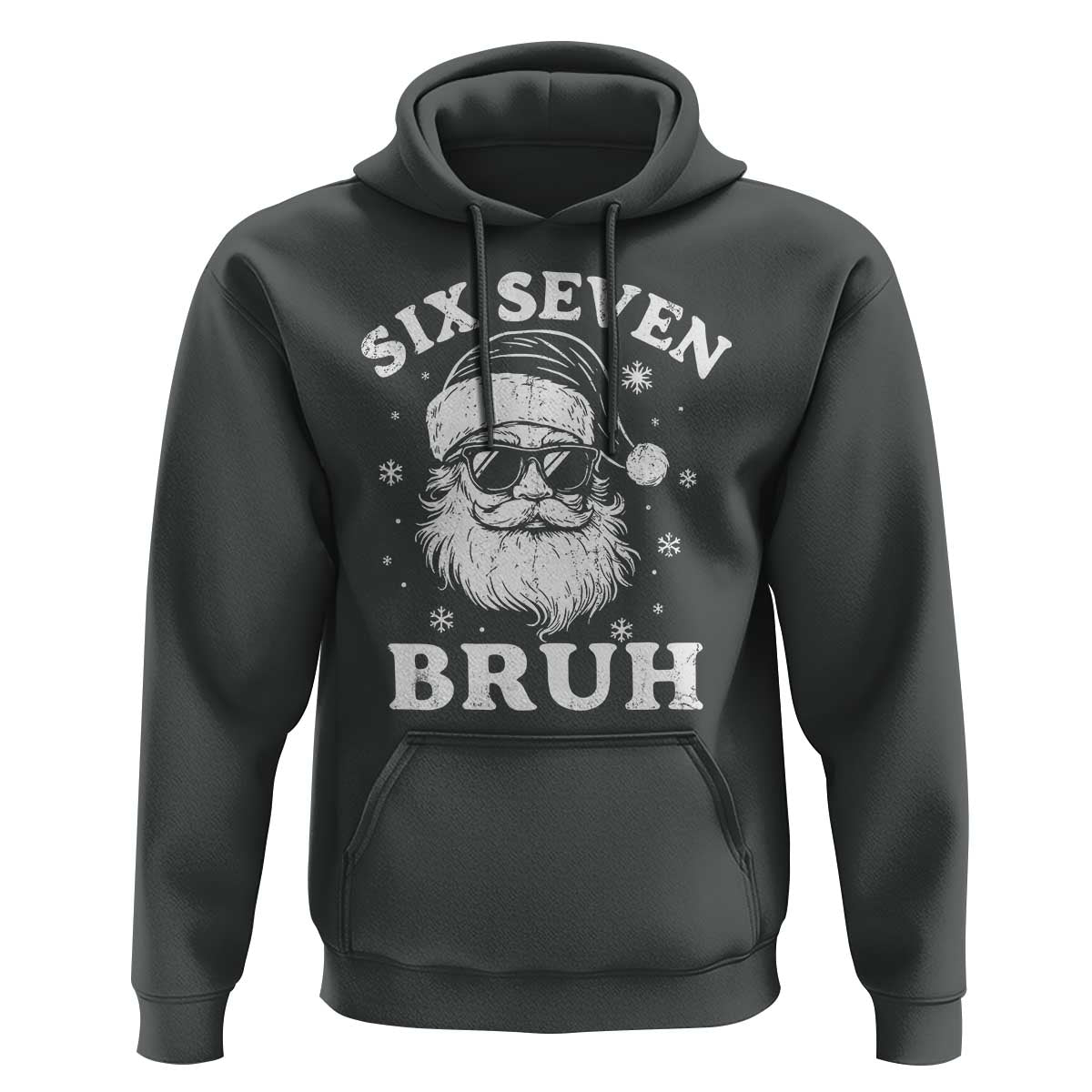 67 Christmas Six Seven Bruh Hoodie Funny Santa 6 7 Meme - Wonder Print Shop