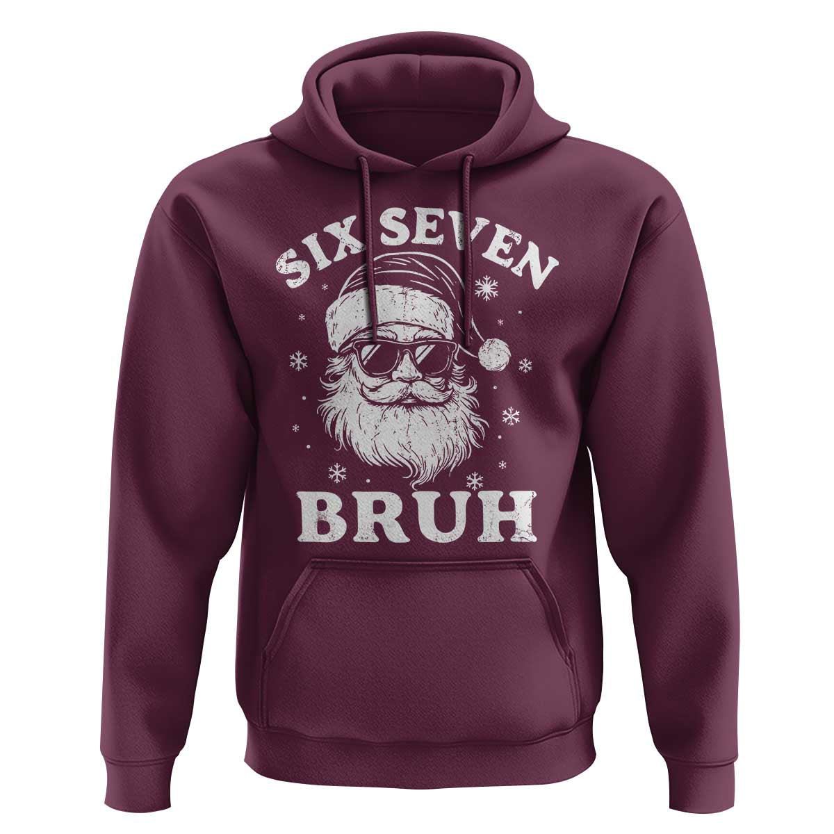 67 Christmas Six Seven Bruh Hoodie Funny Santa 6 7 Meme - Wonder Print Shop
