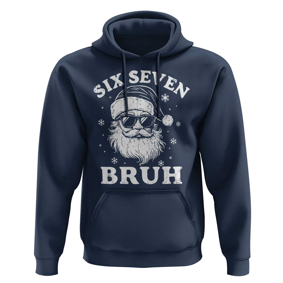 67 Christmas Six Seven Bruh Hoodie Funny Santa 6 7 Meme - Wonder Print Shop