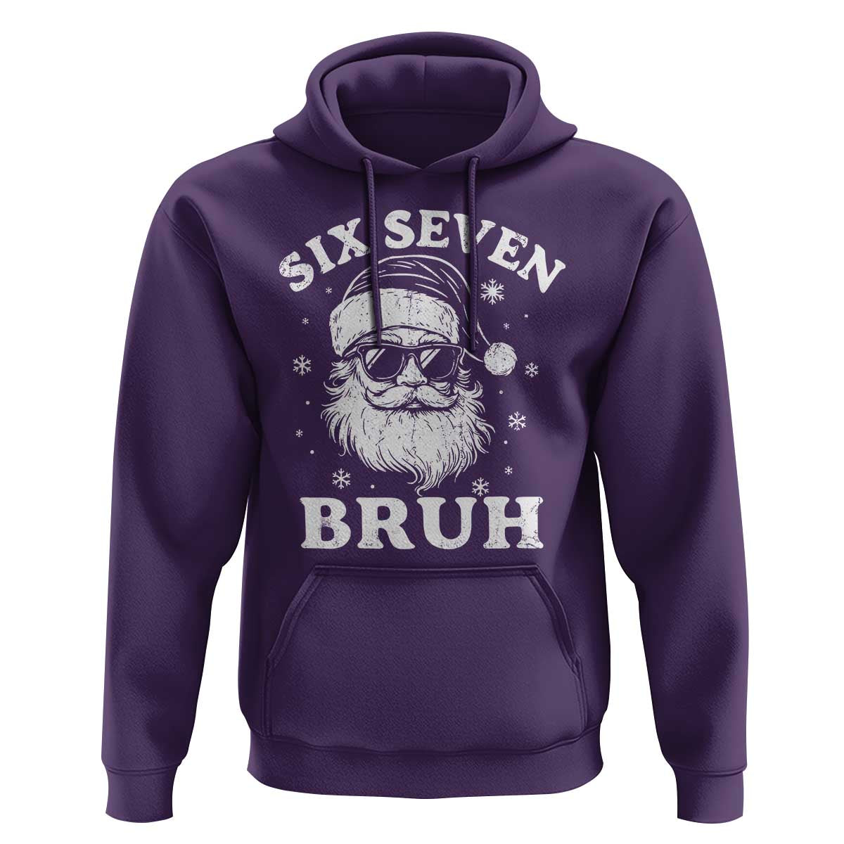 67 Christmas Six Seven Bruh Hoodie Funny Santa 6 7 Meme - Wonder Print Shop