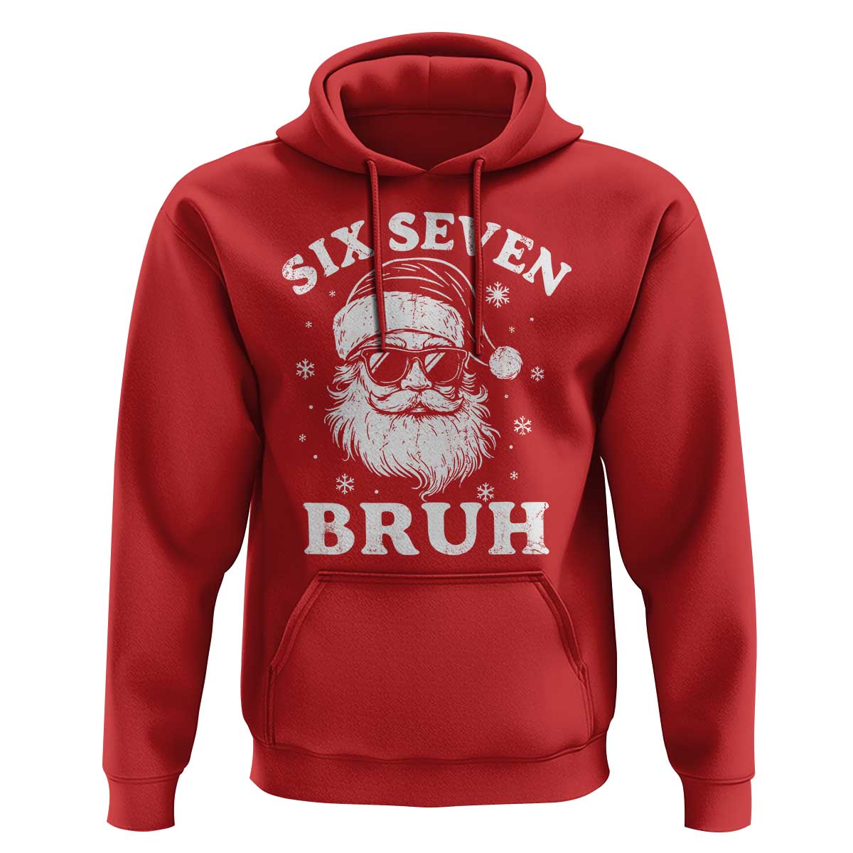 67 Christmas Six Seven Bruh Hoodie Funny Santa 6 7 Meme - Wonder Print Shop
