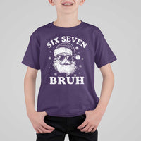 67 Christmas Six Seven Bruh T Shirt For Kid Funny Santa 6 7 Meme - Wonder Print Shop