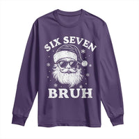 67 Christmas Six Seven Bruh Long Sleeve Shirt Funny Santa 6 7 Meme - Wonder Print Shop