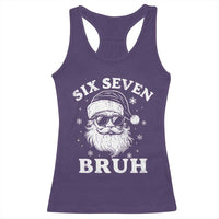67 Christmas Six Seven Bruh Racerback Tank Top Funny Santa 6 7 Meme - Wonder Print Shop