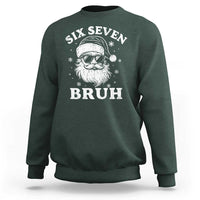 67 Christmas Six Seven Bruh Sweatshirt Funny Santa 6 7 Meme - Wonder Print Shop