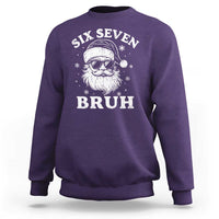 67 Christmas Six Seven Bruh Sweatshirt Funny Santa 6 7 Meme - Wonder Print Shop