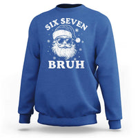 67 Christmas Six Seven Bruh Sweatshirt Funny Santa 6 7 Meme - Wonder Print Shop