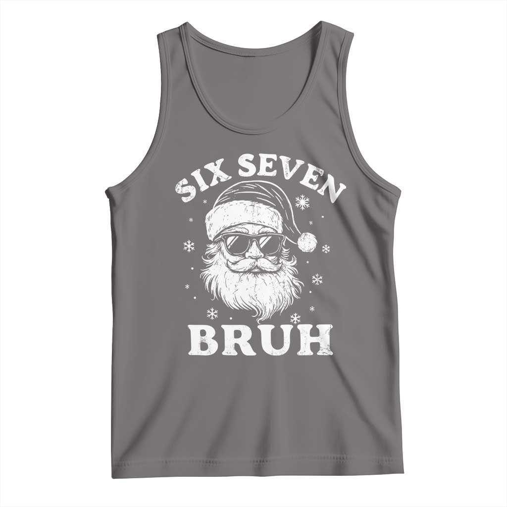 67 Christmas Six Seven Bruh Tank Top Funny Santa 6 7 Meme - Wonder Print Shop