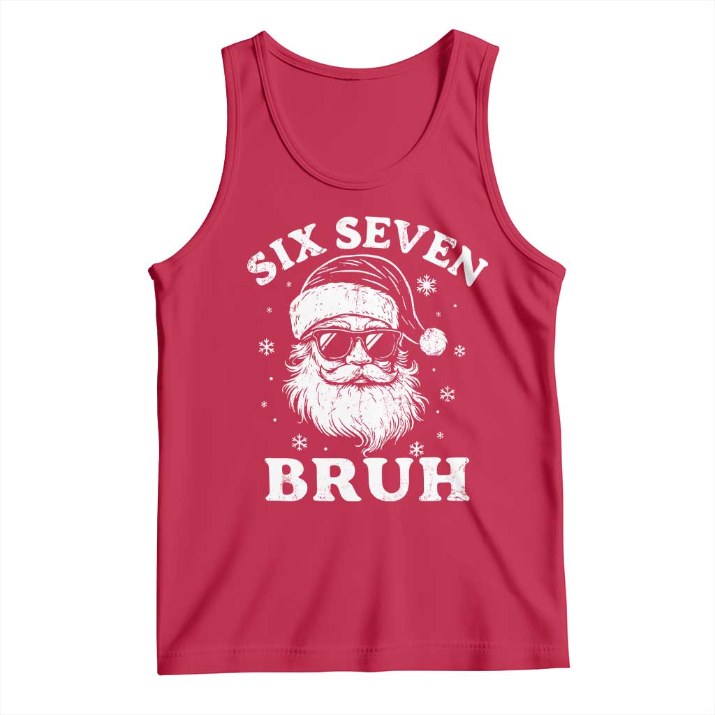 67 Christmas Six Seven Bruh Tank Top Funny Santa 6 7 Meme - Wonder Print Shop