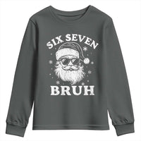 67 Christmas Six Seven Bruh Youth Sweatshirt Funny Santa 6 7 Meme - Wonder Print Shop