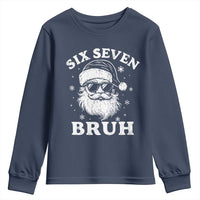 67 Christmas Six Seven Bruh Youth Sweatshirt Funny Santa 6 7 Meme - Wonder Print Shop
