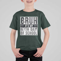Bruh It's My 67th Day Of School T Shirt For Kid Funny Six Seven Meme Boys 67 Days - Wonder Print Shop