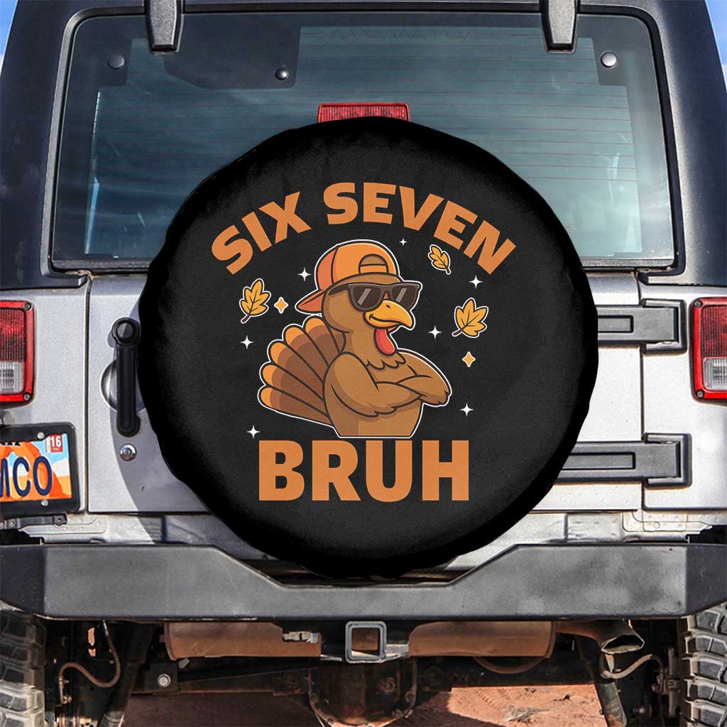 67 Funny Thanksgiving Spare Tire Cover Six Seven Bruh 6 7 Turkey Meme - Wonder Print Shop