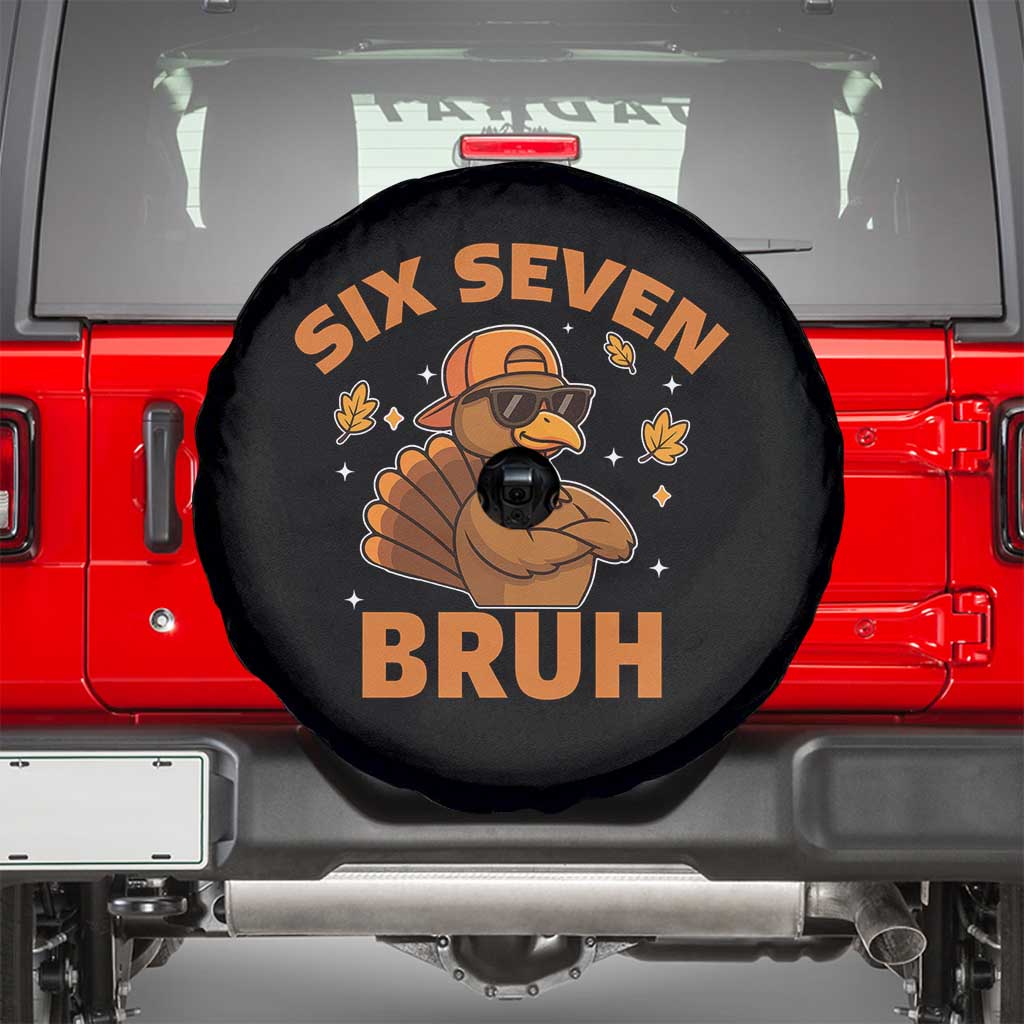 67 Funny Thanksgiving Spare Tire Cover Six Seven Bruh 6 7 Turkey Meme - Wonder Print Shop