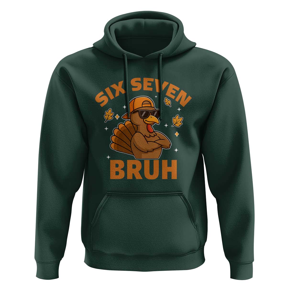 67 Funny Thanksgiving Hoodie Six Seven Bruh 6 7 Turkey Meme - Wonder Print Shop