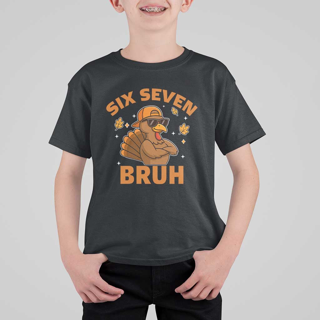 67 Funny Thanksgiving T Shirt For Kid Six Seven Bruh 6 7 Turkey Meme - Wonder Print Shop