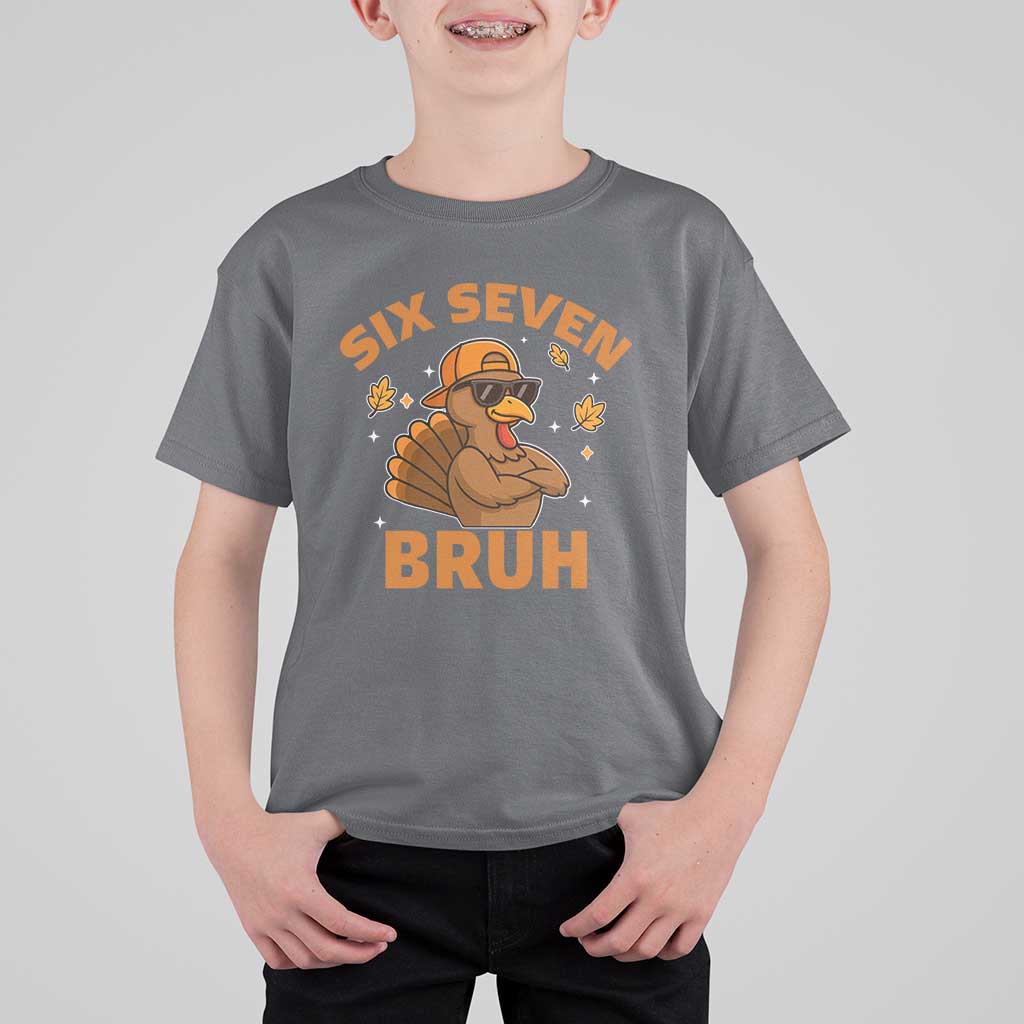 67 Funny Thanksgiving T Shirt For Kid Six Seven Bruh 6 7 Turkey Meme - Wonder Print Shop