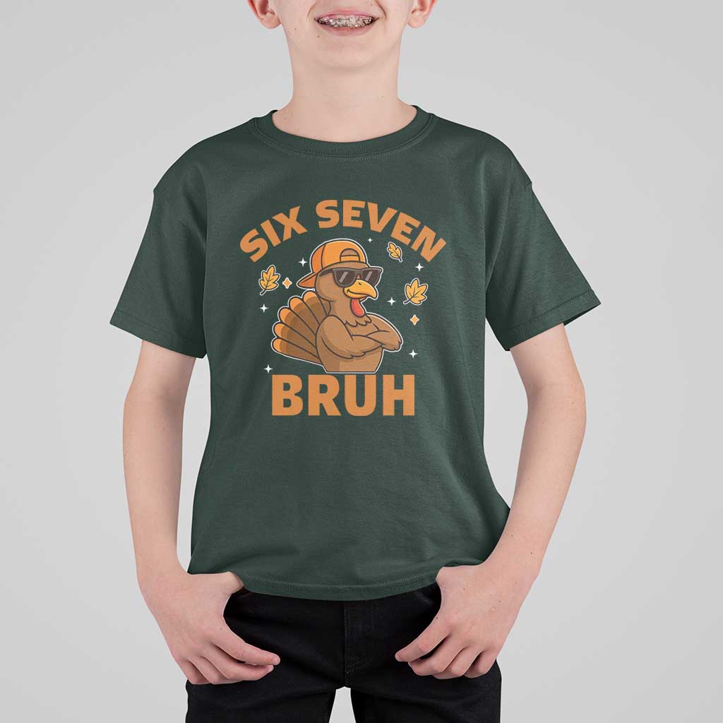 67 Funny Thanksgiving T Shirt For Kid Six Seven Bruh 6 7 Turkey Meme - Wonder Print Shop