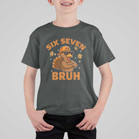 67 Funny Thanksgiving T Shirt For Kid Six Seven Bruh 6 7 Turkey Meme - Wonder Print Shop