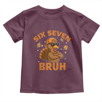 67 Funny Thanksgiving Toddler T Shirt Six Seven Bruh 6 7 Turkey Meme - Wonder Print Shop