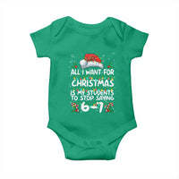 Funny Teacher Christmas 67 Baby Onesie Students Stop Saying 6-7 Six Seven - Wonder Print Shop