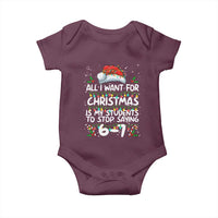 Funny Teacher Christmas 67 Baby Onesie Students Stop Saying 6-7 Six Seven - Wonder Print Shop