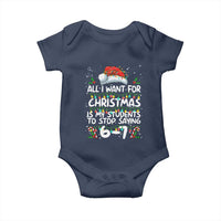 Funny Teacher Christmas 67 Baby Onesie Students Stop Saying 6-7 Six Seven - Wonder Print Shop