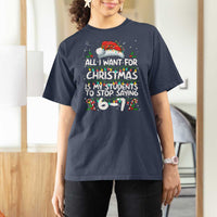 Funny Teacher Christmas 67 T Shirt For Women Students Stop Saying 6-7 Six Seven - Wonder Print Shop