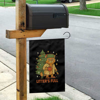 Litters Full Garden Flag Funny Christmas Vacation Cat - Wonder Print Shop