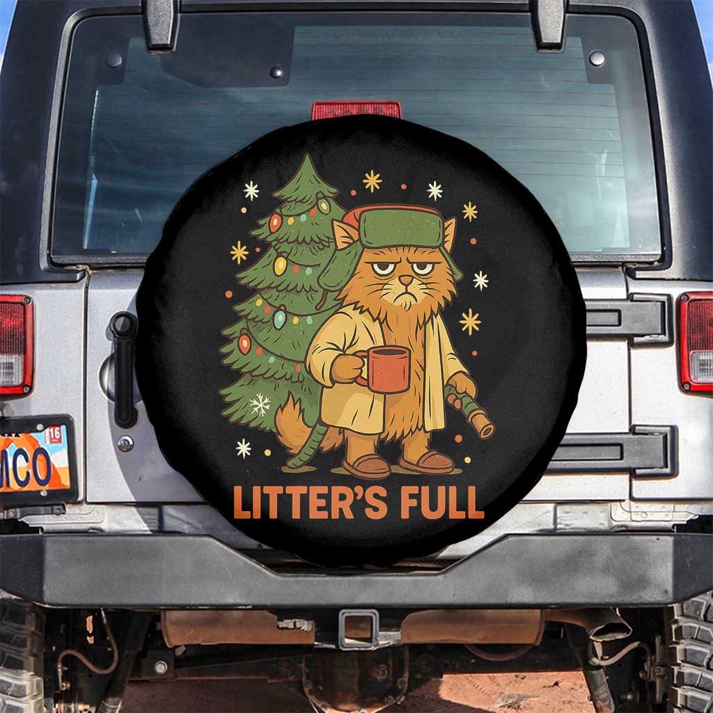 Litters Full Spare Tire Cover Funny Christmas Vacation Cat - Wonder Print Shop