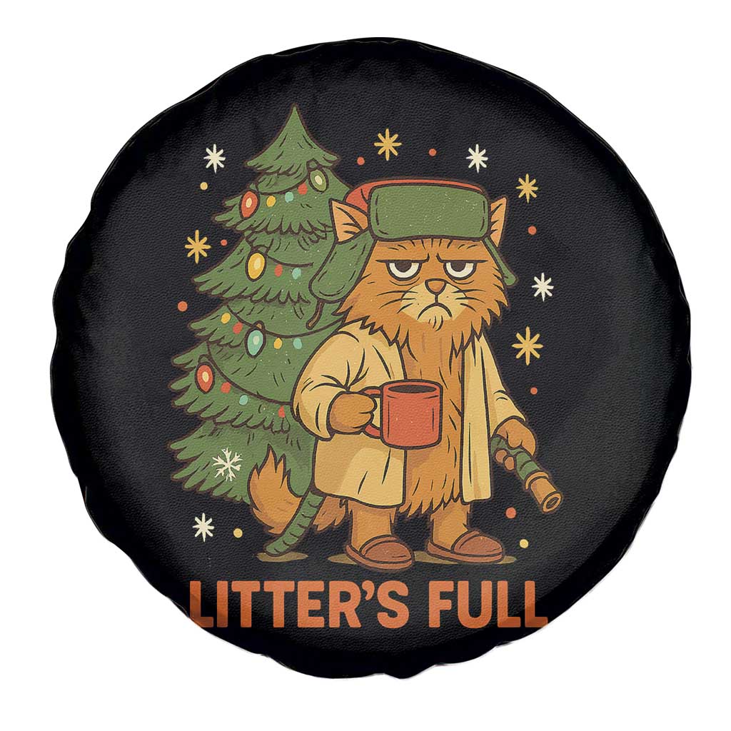 Litters Full Spare Tire Cover Funny Christmas Vacation Cat - Wonder Print Shop