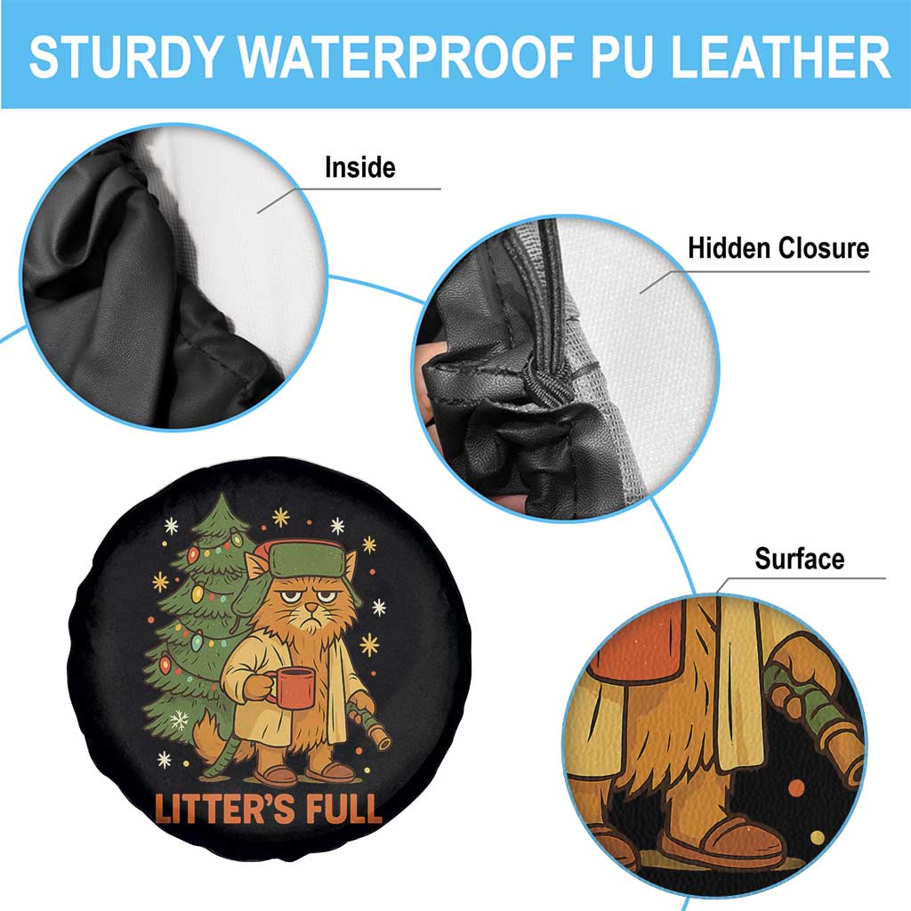 Litters Full Spare Tire Cover Funny Christmas Vacation Cat - Wonder Print Shop