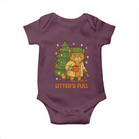 Litters Full Baby Onesie Funny Christmas Vacation Cat - Wonder Print Shop