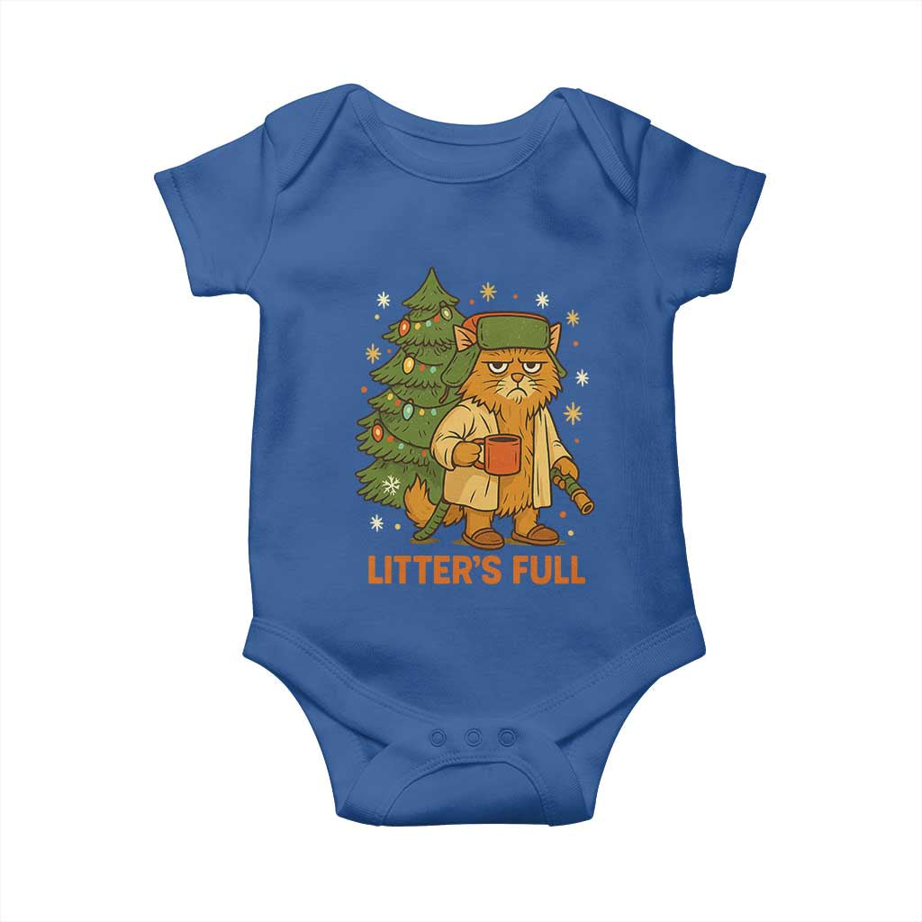 Litters Full Baby Onesie Funny Christmas Vacation Cat - Wonder Print Shop