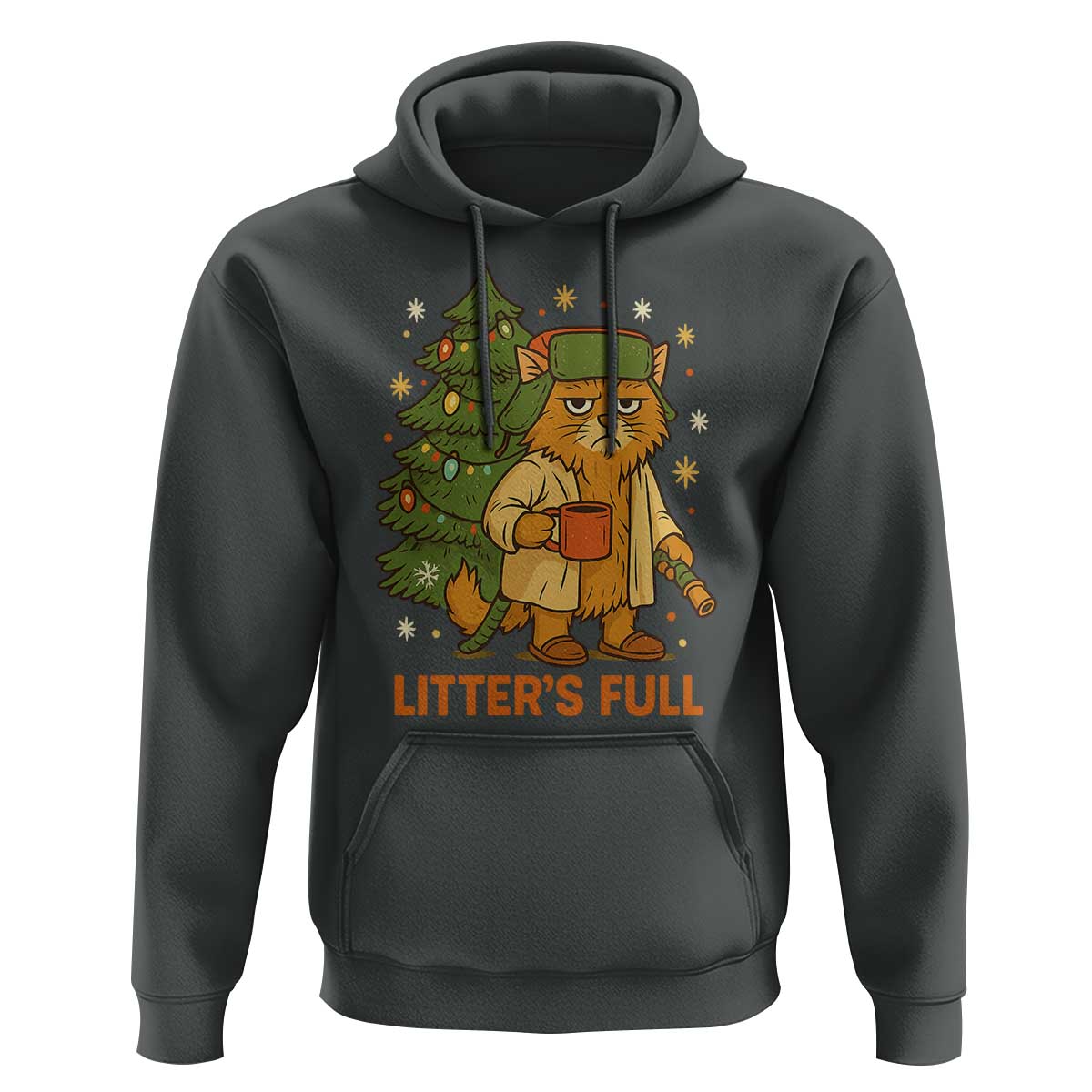 Litters Full Hoodie Funny Christmas Vacation Cat - Wonder Print Shop