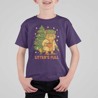 Litters Full T Shirt For Kid Funny Christmas Vacation Cat - Wonder Print Shop