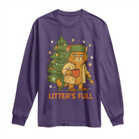 Litters Full Long Sleeve Shirt Funny Christmas Vacation Cat - Wonder Print Shop