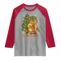 Litters Full Raglan Shirt Funny Christmas Vacation Cat - Wonder Print Shop